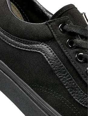 Чоловічі кеди Vans Old Skool Classic тканинні чорні - фото 4 - Miraton