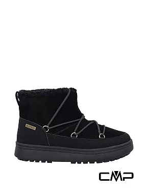 Жіночі черевики CMP KAYLA WMN SNOW BOOTS WP замшеві чорні з підкладкою зі штучного хутра - фото 1 - Miraton