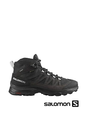 Мужские ботинки Salomon X-Ward из искусственной кожи черные с подкладкой из текстиля - фото 1 - Miraton