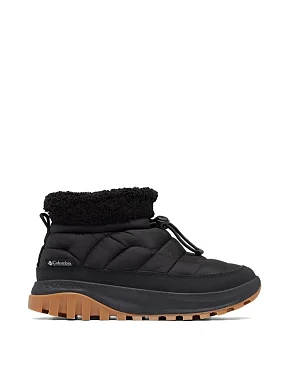 Женские ботинки Columbia Snowtrot Shorty тканевые черные с подкладкой из искусственного меха - фото 1 - Miraton