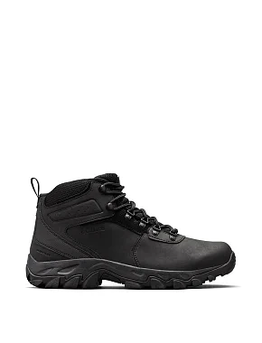 Мужские ботинки Columbia Sportswear Newton Ridge Plus II кожаные черные с подкладкой из текстиля - фото 1 - Miraton