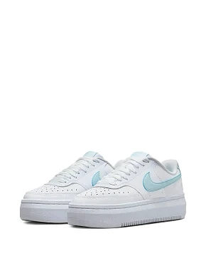Женские кеды Nike Court Vision Alta из экокожи белые - фото 2 - Miraton