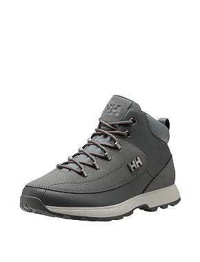 Мужские ботинки Helly Hansen кожаные серые с подкладкой из текстиля - фото 3 - Miraton