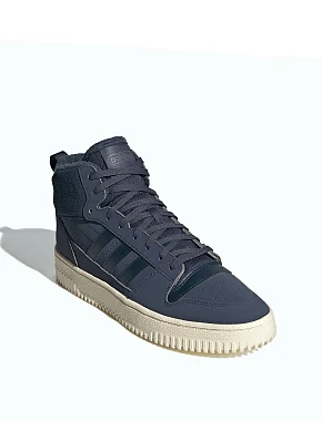 Чоловічі черевики Adidas Break Start Mid з нубуку сині - фото 3 - Miraton