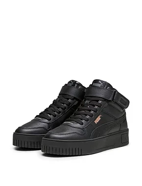 Жіночі черевики PUMA Carina Street Mid з екошкіри чорні - фото 2 - Miraton
