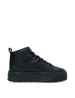 Женские ботинки PUMA Karmen II Mid из экокожи черные - фото 4 - Miraton