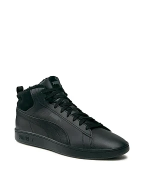 Мужские ботинки PUMA Smash 3.0 L из экокожи черные - фото 2 - Miraton
