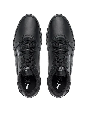 Чоловічі кросівки PUMA R78 Trek Lth з екошкіри чорні - фото 4 - Miraton