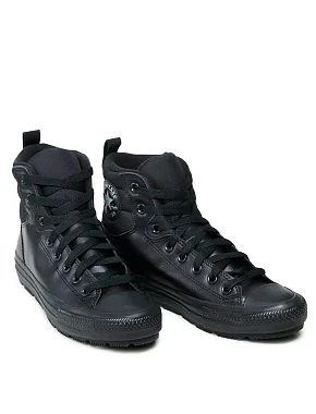 Мужские кеды Converse из искусственной кожи черные - фото 6 - Miraton
