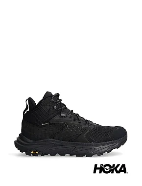 Мужские ботинки Hoka Anacapa 2 Mid тканевые черные с подкладкой из текстиля - фото 1 - Miraton