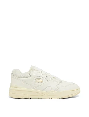 Женские кеды Lacoste Lineshot кожаные белые - фото  - Miraton
