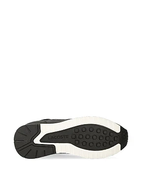 Чоловічі кросівки Lacoste Linetrack шкіряні чорні - фото 5 - Miraton