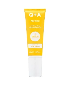 Антивіковий сонцезахисний крем для обличчя Q+A Peptide Anti-Ageing Daily Sunscreen 50ml - фото 1 - Miraton