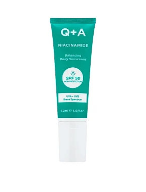 Балансуючий сонцезахисний крем для обличчя Q+A Niacinamide Balancing Daily Sunscreen 50ml - фото 1 - Miraton
