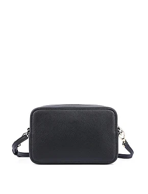 Женская сумка camera Bag Just Cavalli из экокожи черная с логотипом - фото 3 - Miraton