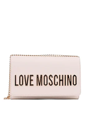 Женская сумка кросс-боди Love Moschino из экокожи молочная - фото 2 - Miraton