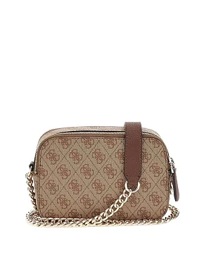 Женская сумка camera bag Guess из экокожи бежевая - фото 3 - Miraton
