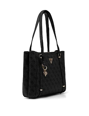 Женская сумка тоут Guess из экокожи серая - фото 3 - Miraton