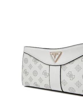 Женская сумка Guess из экокожи белая - фото 2 - Miraton