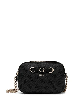 Женская сумка camera bag Guess из экокожи серая - фото 1 - Miraton