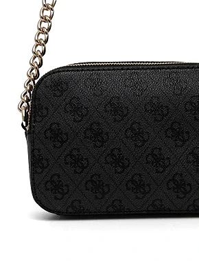 Женская сумка camera bag Guess из экокожи серая - фото 3 - Miraton