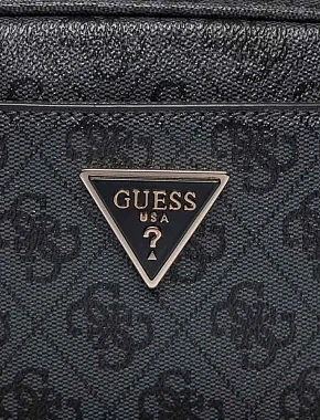Женская сумка Guess из экокожи серая - фото 4 - Miraton