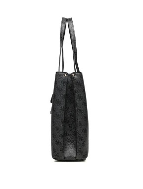 Женская сумка тоут Guess из экокожи серая - фото 2 - Miraton