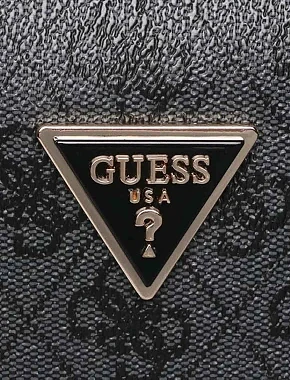 Женская сумка тоут Guess из экокожи серая - фото 4 - Miraton