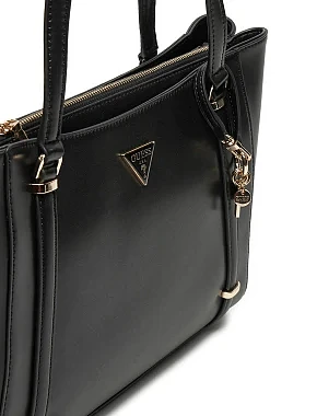 Женская сумка тоут Guess из экокожи черная - фото 2 - Miraton