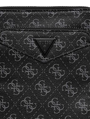 Чоловічі сумки крос-боді Guess з екошкіри чорна - фото 4 - Miraton