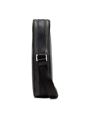Чоловічі сумки крос-боді Guess з екошкіри чорна - фото 2 - Miraton