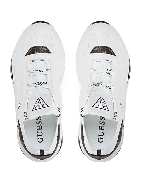 Жіночі кросівки Guess текстильні білі - фото 5 - Miraton