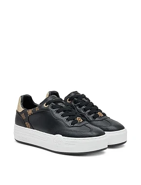 Жіночі кеди Guess із екошкіри чорні - фото 2 - Miraton