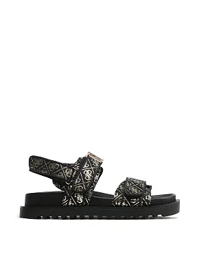 Жіночі сандалі Guess з екошкіри чорні - фото 1 - Miraton