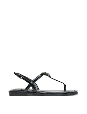 Жіночі сандалі Guess з екошкіри чорні - фото 1 - Miraton