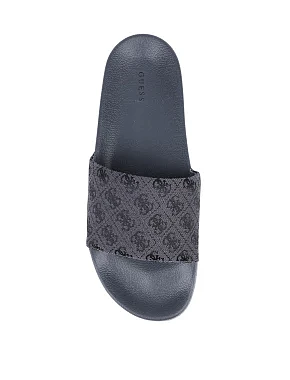Чоловічі шльопанці Guess гумові сірі - фото 4 - Miraton