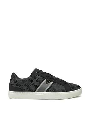Чоловічі кеди Guess з екошкіри сірі - фото 1 - Miraton