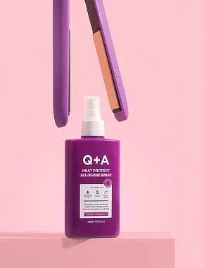 Термозахист для волосся Q+A Heat Protect All-in-One Spray, 150ml - фото 3 - Miraton