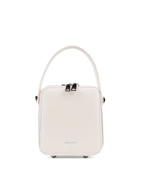 Жіноча сумка camera bag MIRATON шкіряна молочного кольору - фото 1 - Miraton