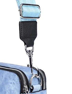 Жіноча сумка camera bag MIRATON з екошкіри блакитна - фото 4 - Miraton