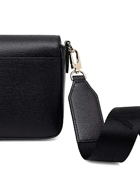 Женская сумка camera bag DKNY кожаная черная - фото 3 - Miraton