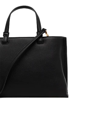Женская сумка тоут DKNY кожаная черная - фото 3 - Miraton