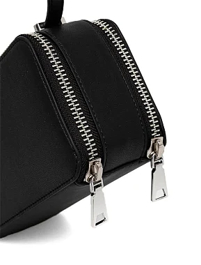 Женская сумка camera bag DKNY из экокожи черная с логотипом - фото 4 - Miraton