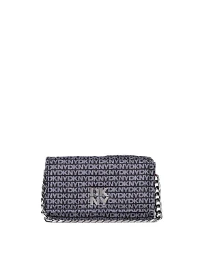 Женская сумка DKNY тканевая черная - фото 1 - Miraton