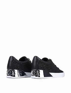 Жіночі кеди DKNY шкіряні чорні - фото 4 - Miraton