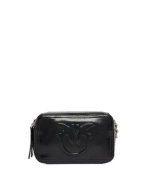 Женская сумка camera bag Pinko кожаная черная - фото 1 - Miraton
