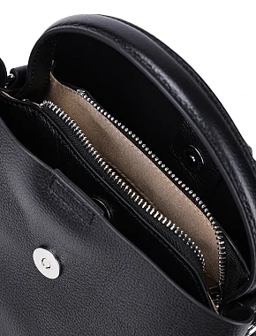 Жіноча сумка тоут MIRATON шкіряна чорна - фото 7 - Miraton