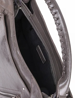 Жіноча сумка тоут MIRATON шкіряна сіра - фото 6 - Miraton