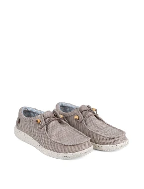 Чоловічі туфлі Walk in Pitas WP150 WALLABI KNITTED тканинні сірі - фото 3 - Miraton