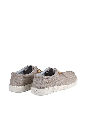 Чоловічі туфлі Walk in Pitas WP150 WALLABI KNITTED тканинні сірі - фото 4 - Miraton